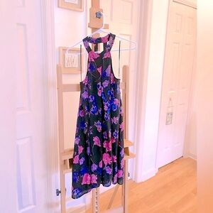 Eclair Halter Floral Dress